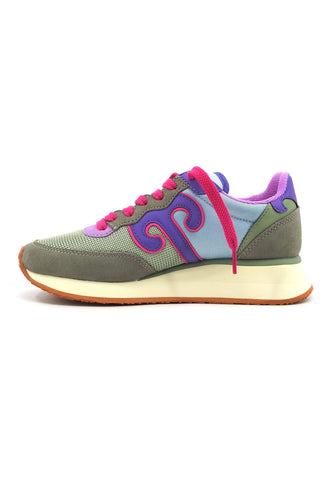 WUSHU Master Sport Sneaker Donna Azzurro Verde Viola MS302 - Sandrini Calzature e Abbigliamento