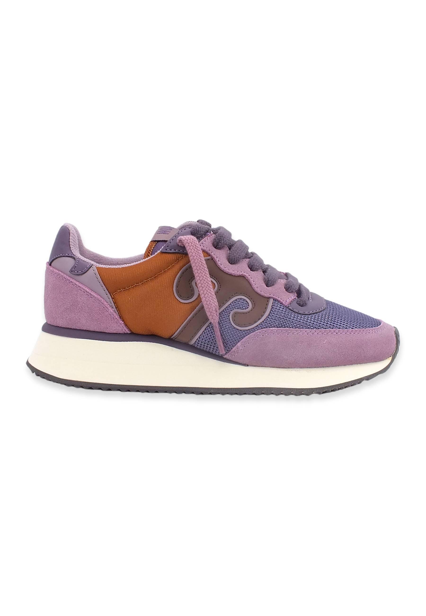 WUSHU Master Sport Sneaker Donna Lilla Violet Cognac MS162 - Sandrini Calzature e Abbigliamento