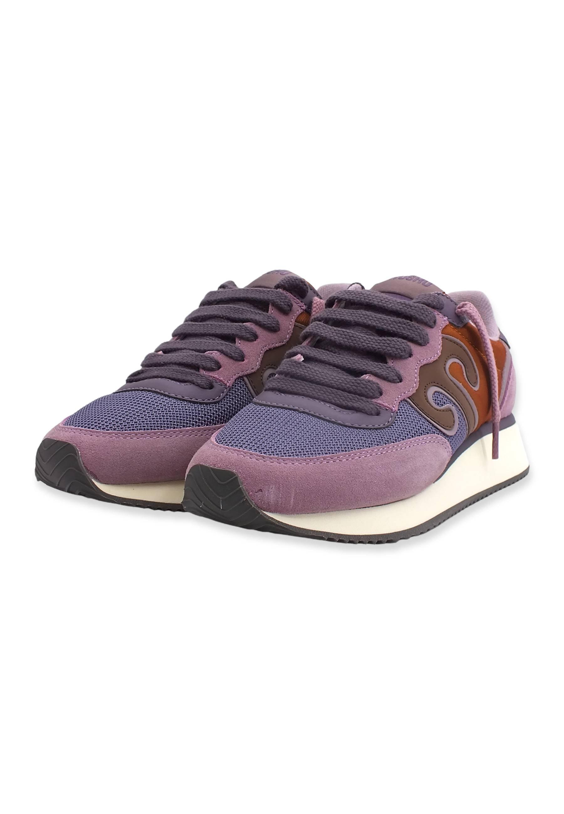 WUSHU Master Sport Sneaker Donna Lilla Violet Cognac MS162 - Sandrini Calzature e Abbigliamento