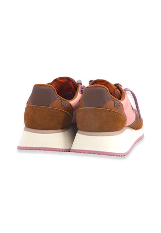 WUSHU Master Sport Sneaker Donna Marrone Cognac Rosa MS159 - Sandrini Calzature e Abbigliamento