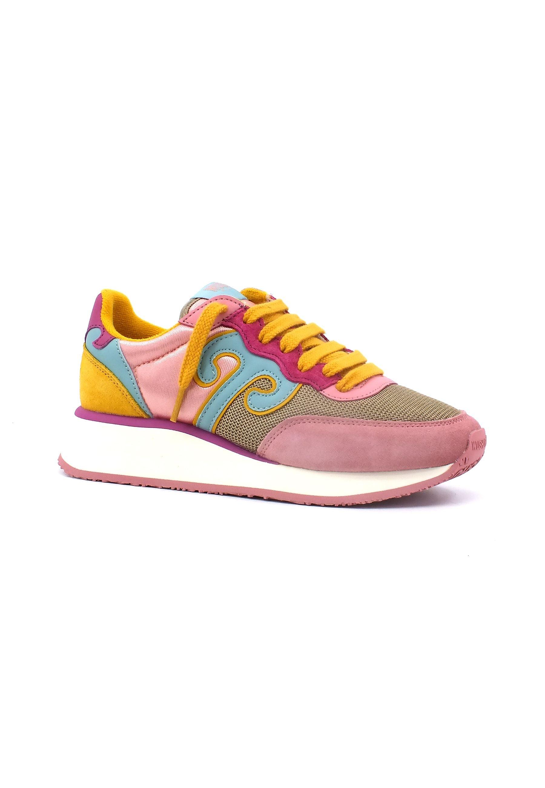 WUSHU Master Sport Sneaker Donna Pink Senape Azure MS219 - Sandrini Calzature e Abbigliamento