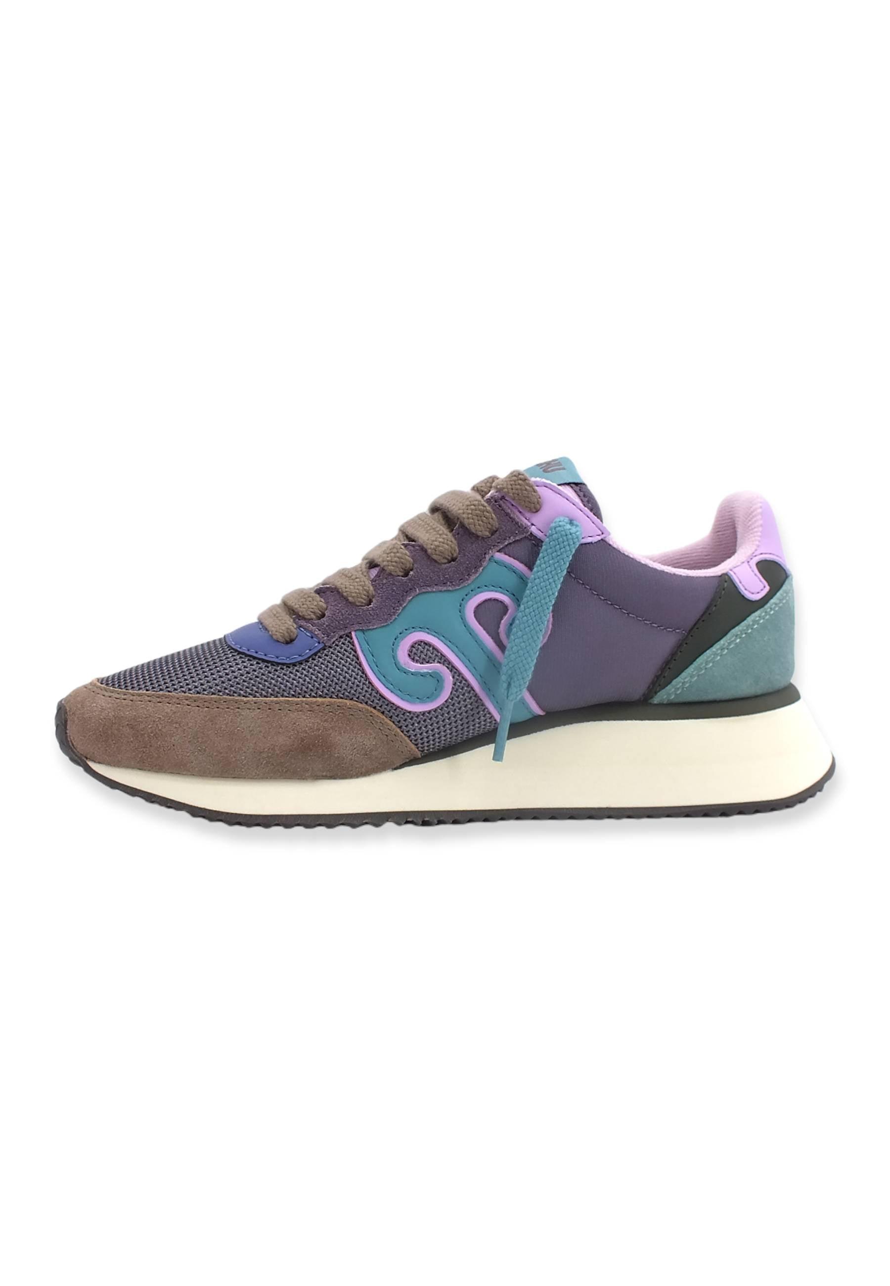 WUSHU Master Sport Sneaker Donna Tortora Violet Turchese MS160 - Sandrini Calzature e Abbigliamento