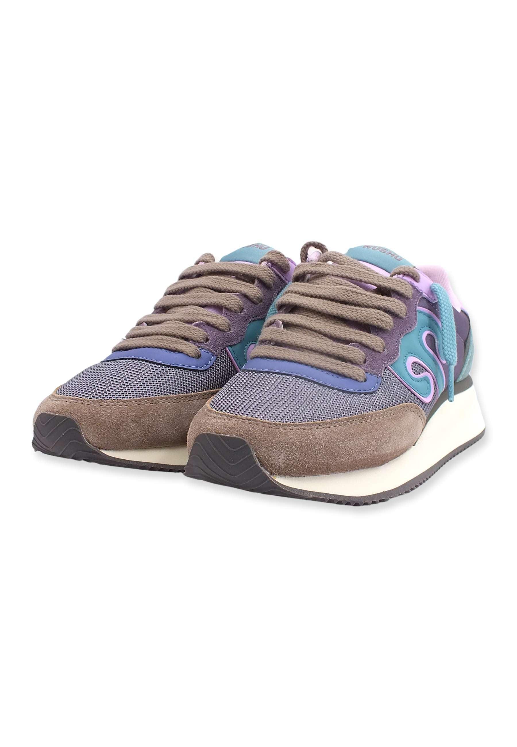 WUSHU Master Sport Sneaker Donna Tortora Violet Turchese MS160 - Sandrini Calzature e Abbigliamento