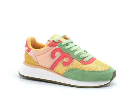 WUSHU Master Sport Sneaker Running Green Multi MS105 - Sandrini Calzature e Abbigliamento