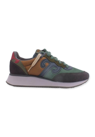 WUSHU Master Sport Sneaker Uomo Green Navy Brown MS166 - Sandrini Calzature e Abbigliamento