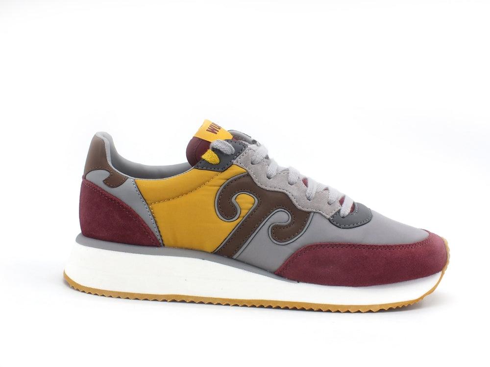 WUSHU Ruy Master Sport Sneaker Running Uomo Gray Bordeaux Senape M158 - Sandrini Calzature e Abbigliamento