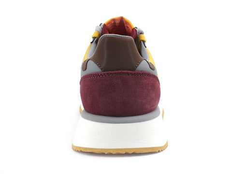 WUSHU Ruy Master Sport Sneaker Running Uomo Gray Bordeaux Senape M158 - Sandrini Calzature e Abbigliamento