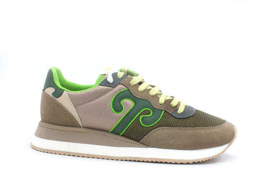 WUSHU Ruy Master Sport Sneaker Running Uomo Taupe Green MS25 - Sandrini Calzature e Abbigliamento