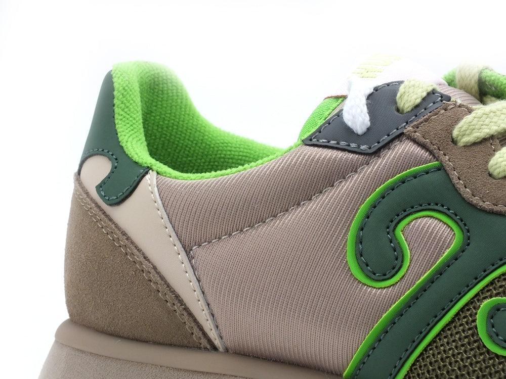 WUSHU Ruy Master Sport Sneaker Running Uomo Taupe Green MS25 - Sandrini Calzature e Abbigliamento
